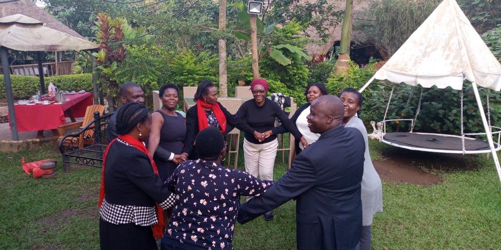 participants form a circle